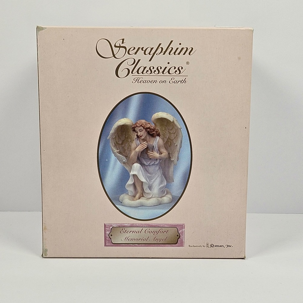 Seraphim Classics Eternal Comfort Memorial Angel Figurine 84453 Roman Inc 2002
